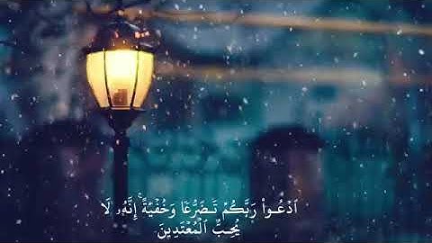 -ْعُوا رَبَّكُمْ تَضَرُّعًا وَخُفْيَةً ۚ إِنَّهُ لَا يُحِبُّ الْمُعْتَدِينَ۞•|القارئ: سعد الغامدي.