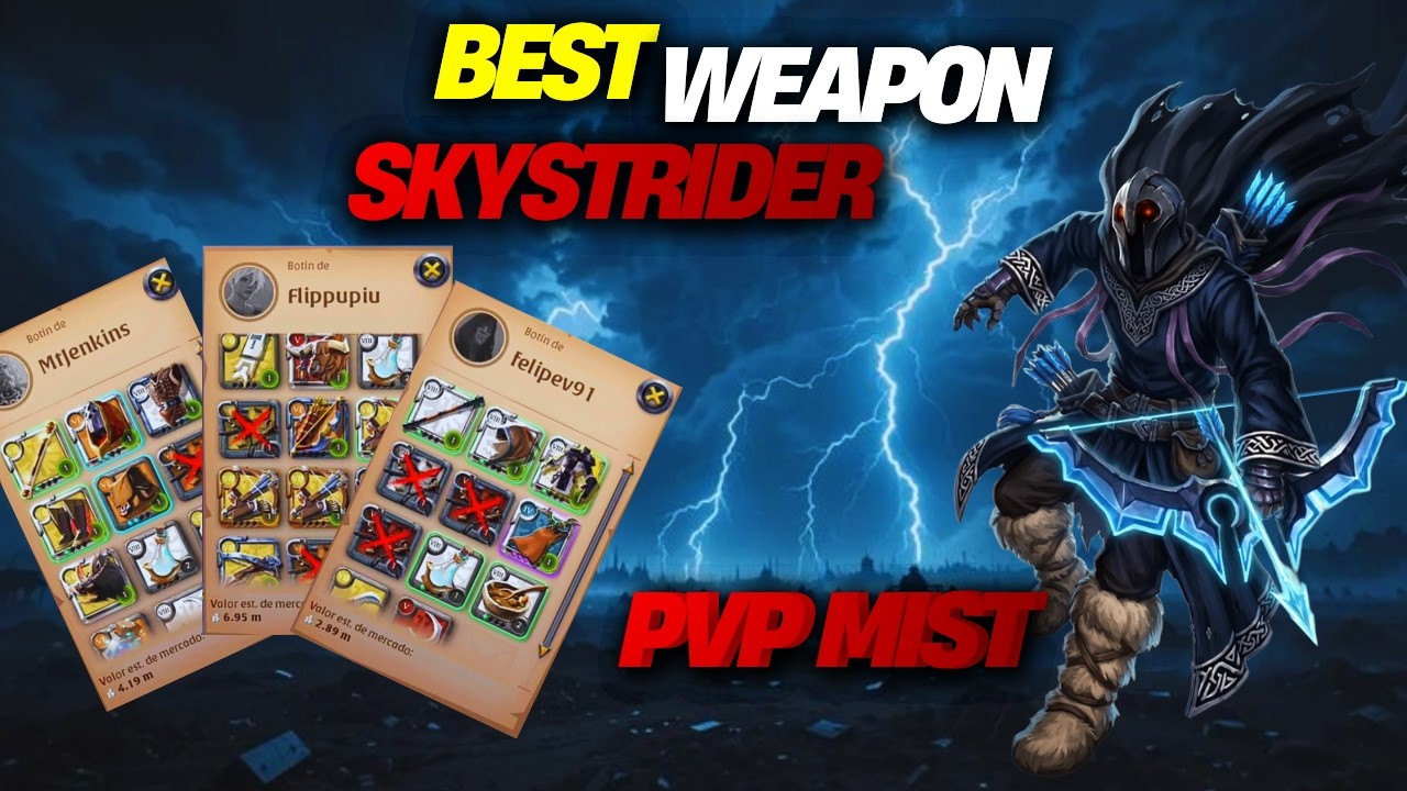 I play with Skystrider because I think it's the best bow for PvP.