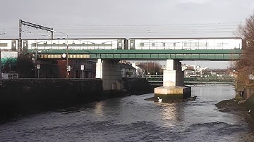 NIR class 201 (209) + Mk3 Enterprise - East Wall Road, Dublin