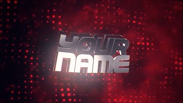 FREE After Effects & Cinema 4D Intro Template: RED 3D Chill SYNC Intro Template #419 + Tutorial