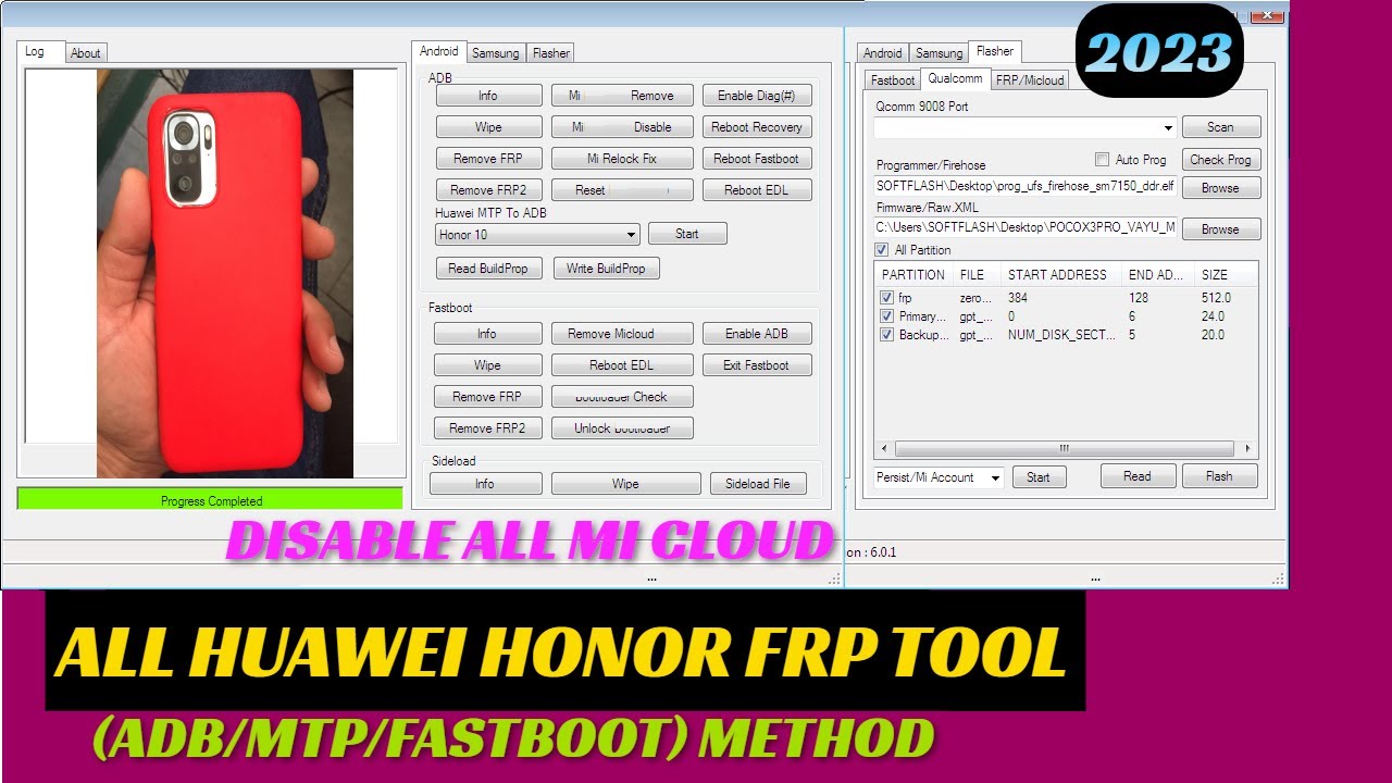 All HuaweiHonor FRP Tool  ADBMTPEDLfastboot Method  NEW METHOD 2023