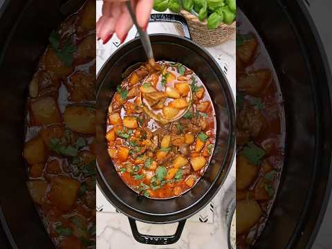 يخنة لحمة وبطاطا طعمتها سوبر طيبي وبتشبع 2 وصفات منولة طبخ رمضان يجمعنا يخنة