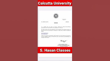 Calcutta University B.Com Semester VI (Hons/Gen) Results Date 2023 || @s.hasanclasses  || #shorts😱