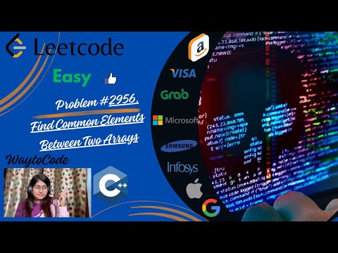 2956. Find Common Elements Between Two Arrays | Leetcode 2956 |C++ | Hindi
