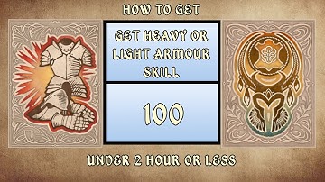 How to get level 100 Heavy or Light armour skill in Oblivion Remastered