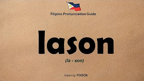 How to Pronounce LASON | English Filipino Conversations | Basic Tagalog Lesson