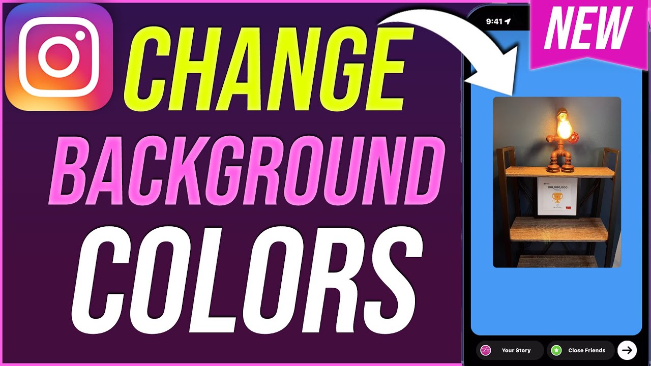 How to Change Background Color on Instagram Stories - New Update - YouTube