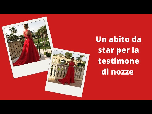 Abito Da Sogno Rosso Per La Testimone di Nozze - YouTube