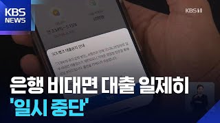 ‘대출 일일 점검’에…은행권 비대면 대출부터 중단 / KBS  2025.06.30.