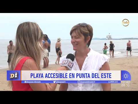 Playa accesible en Punta del Este