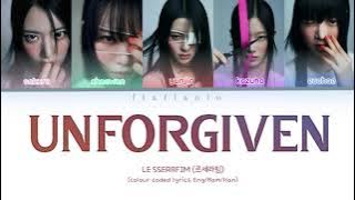 UNFORGIVEN LE SSERAFIM (르세라핌) Color Coded | Han/Rom/Eng