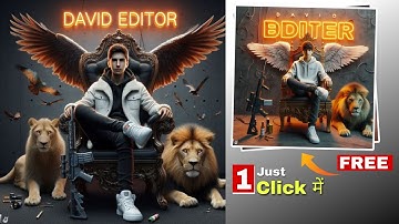 ✅ 3D Ai Wings Name Images Create करना सीखे Free✨| Bing ai viral editing |Bing image creator tutorial