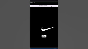 Python Programming: How to draw Nike logo in Python? #python #coding #programming #youtubeshorts