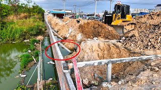 OMG Bulldozer DH17C3PRO Stay Wonderfull Process Fully Project Of Filling Soils Skill Fence Operator