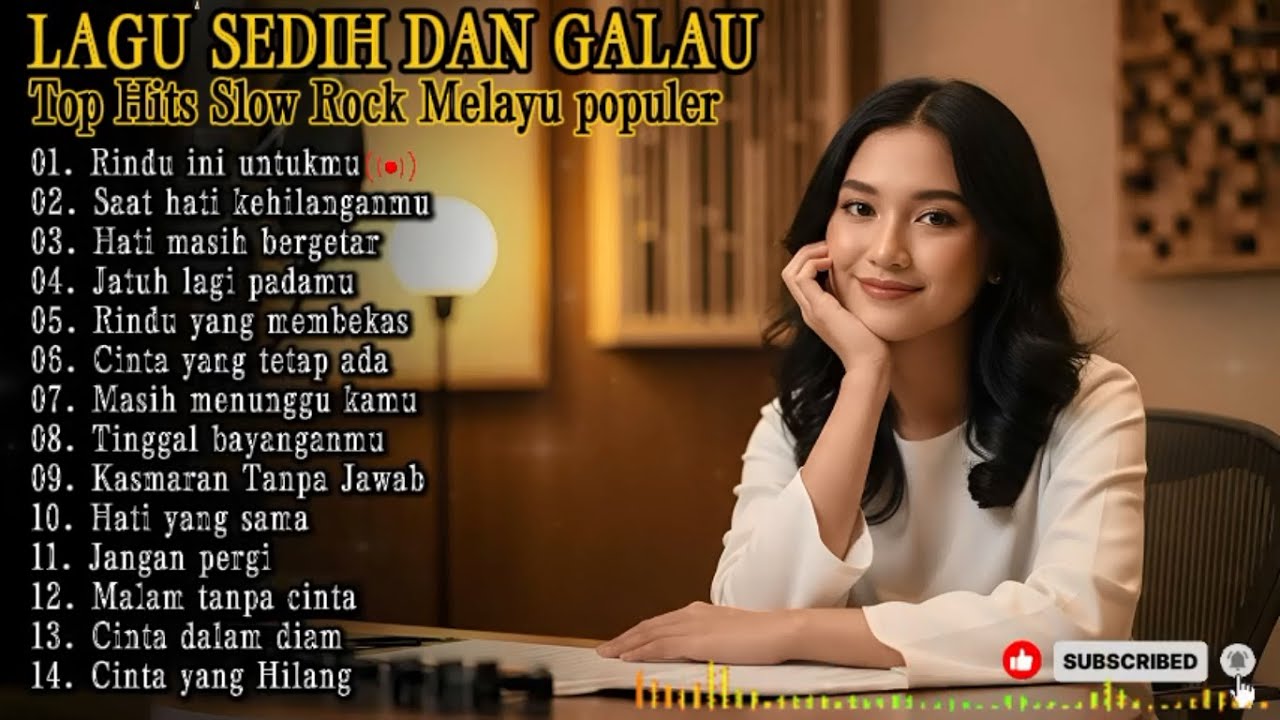 LAGU SLOW ROCK MELAYU TERBAIK 🎶 | Paling Sedih Menyayat Hati 😭 | Rindu Ini Untuk Mu 💔