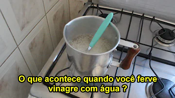 Pode aquecer vinagre?