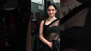 Kiara Advani Looking Gorgeous In Black Saree Filmy Focus Bollywood