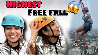WE JUMPED FROM 100 FT HEIGHT 😱 *super scary* | Chinki Minki