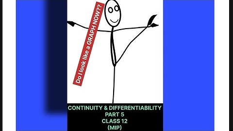 CLASS 12. CHAPTER CONTINUITY & DIFFERENTIABILITY. BOOK M.L. AGGARWAL. BOARD ISC. PART 5. (MIP)