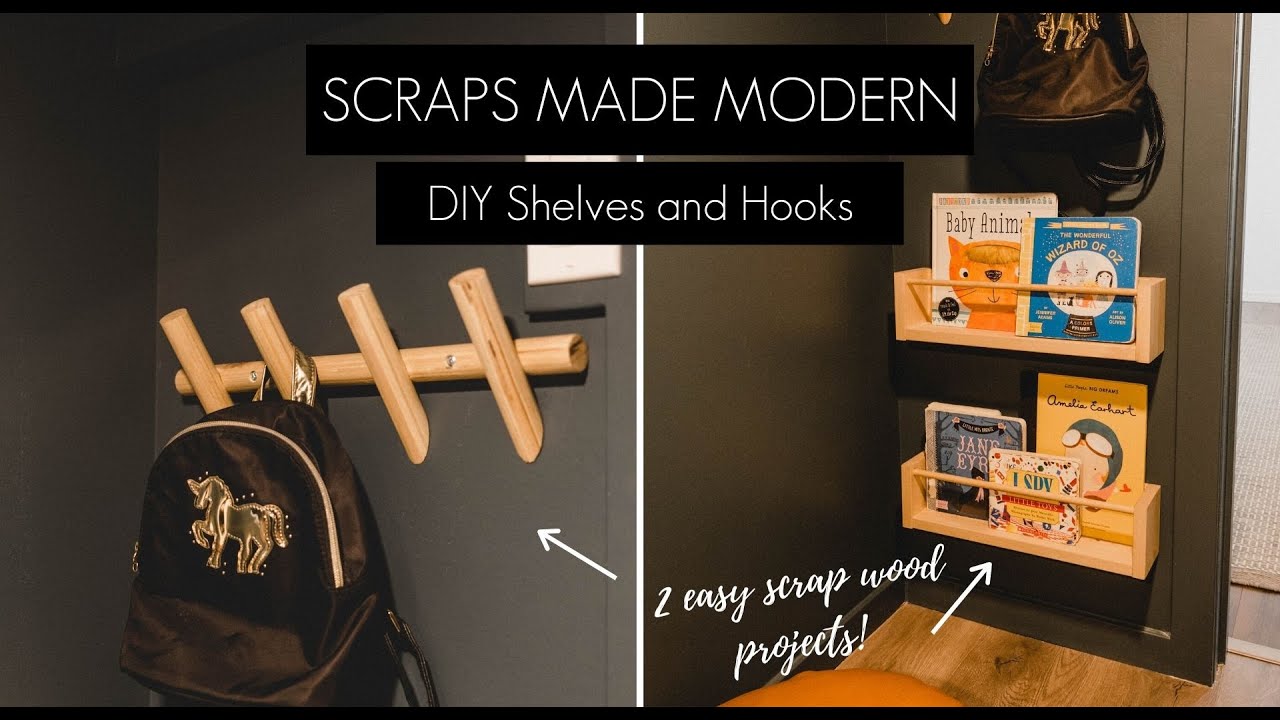 Reversible DIY Wall Shelf--From SCRAP WOOD!