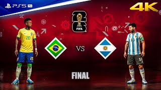 FIFA 23 - Brazil vs. Argentina - FIFA World Cup 2022 Final Match | PS5™ Pro [4K60] screenshot 1