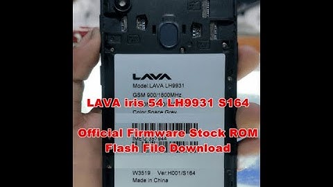 Lava Iris 54 Firmware