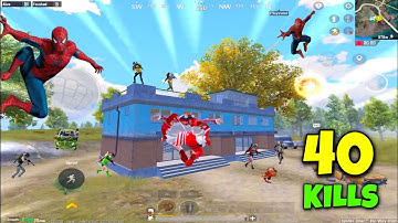 40 KILLS NEW RECORD SPIDERMAN MODE BGMI SAMSUNG,A3,A5,A6,A7,J2,J5,J7,S5,S6,S7,59,A10,A20,A30,A50,A70