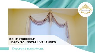 Valances for Windows | DIY swag curtains #249