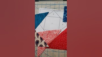 Paper piecing quilt blocks. # shorts #quilt #fabricstash #fabricscraps