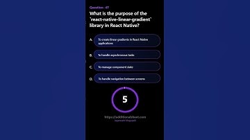 What is the purpose of the react native linear gradient library in React Native