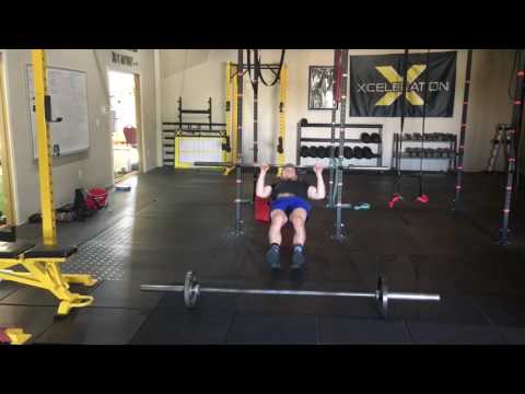 Wide Grip Barbell Row/Inverted Row Superset