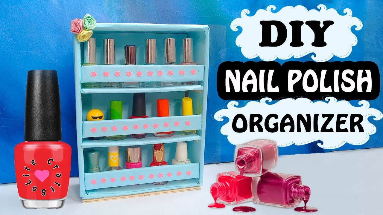 Cereal Box To Organizer Diy Nail Polish Organizer Diy Desk