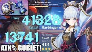 C0 Ayaka Showcase with Budget Mistsplitter (3 Star Weapon, Harbringer of Dawn) - Genshin Impact