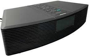eBay Listing: Bose Wave AM FM Radio Model AWR1-1W Black Working Nice Sound AV Ports No Remote