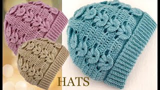 SOMBREROS GORROS LINDOS Modelos Nuevos a Crochet Todas las tallas