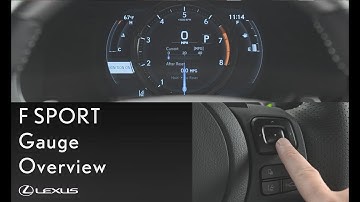Lexus How-To: IS F SPORT Digital Gauge Overview | Lexus