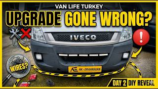 Professional Van Upgrade Gone Wrong? 🛠️ Van Life Turkey \ Day 2 #VanUpgrade