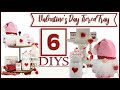 ❤ Dollar Tree Valentine's and more | 6 Valentine Tiered Tray DIYS ❤