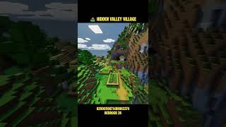 ⛰️ HIDDEN VALLEY VILLAGE Seed | Secret Minecraft Bedrock 26 Spawn #minecraft