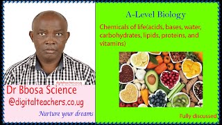 Chemicals of life(acids, bases, water, carbohydrates, lipids, proteins, and vitamins)