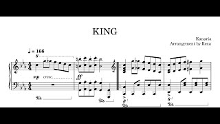 KING - Kanaria (Piano Sheet Music) [Arrangement by Rexa]