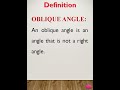 Explanation of Oblique Angle. #oblique #angle #maths #obliqueangle #education #share #likes