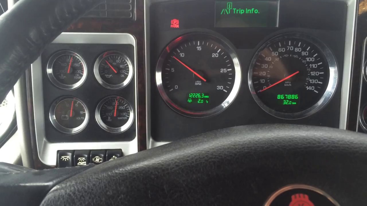 2015 Kenworth W900 Engine Start And Interior Youtube