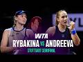Rybakina vs. Andreeva | 2026 Stuttgart Semifinal Highlights 🎾