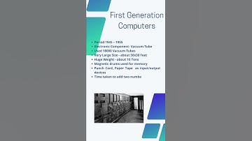 First Generation Computers #shorts