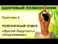 Поясничный отдел. Прогиб-Округлить. Скручивание. Урок 4