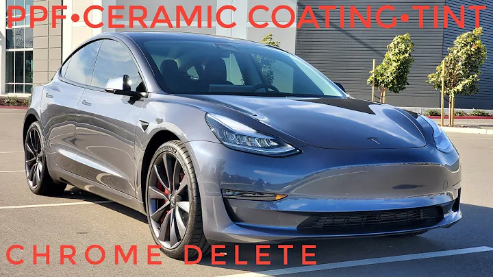 Tesla Model 3 - Paint Protection Film, Tint, Ceramic Coating, Chrome Delete!
