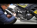 How to install kawasaki Ninja 250 ninja 300 Slip on exhaust pipe and sounds video | Ransoto