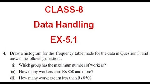 NCERT Solution  CLASS-8 CHAPTER-5 Mathematics Data Handling  Ex-5.1 Q4 @bhullar