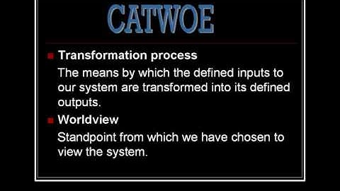 Soft system methodology